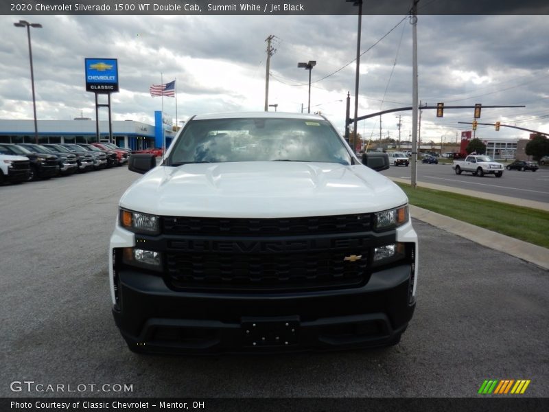 Summit White / Jet Black 2020 Chevrolet Silverado 1500 WT Double Cab