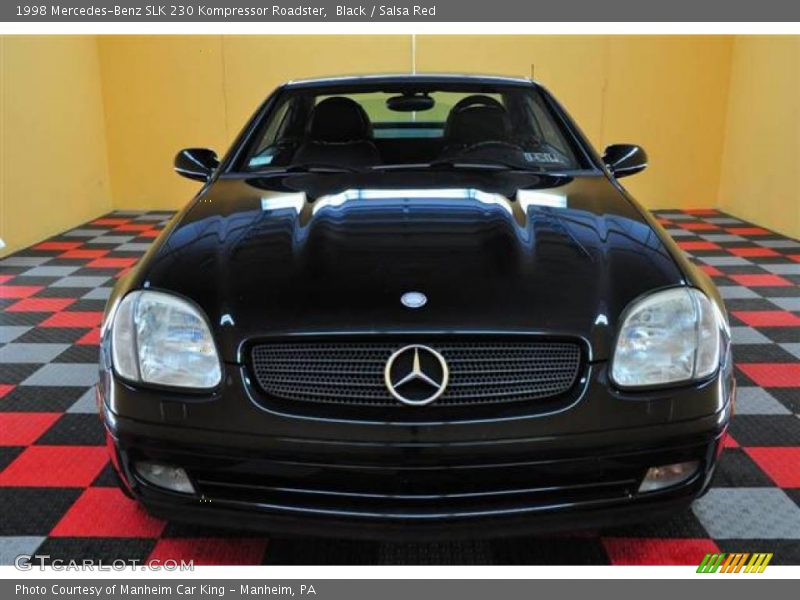 Black / Salsa Red 1998 Mercedes-Benz SLK 230 Kompressor Roadster