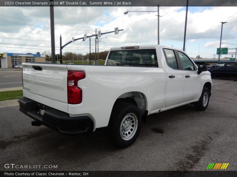 Summit White / Jet Black 2020 Chevrolet Silverado 1500 WT Double Cab