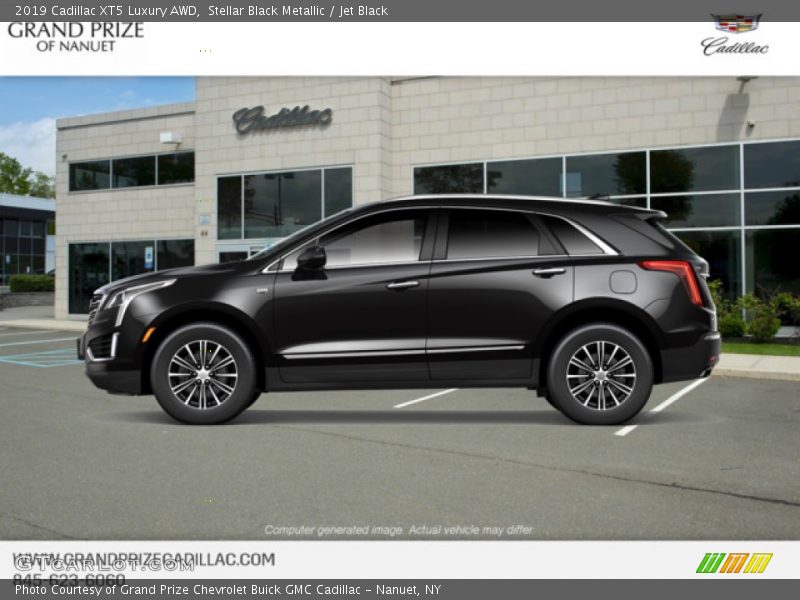 Stellar Black Metallic / Jet Black 2019 Cadillac XT5 Luxury AWD