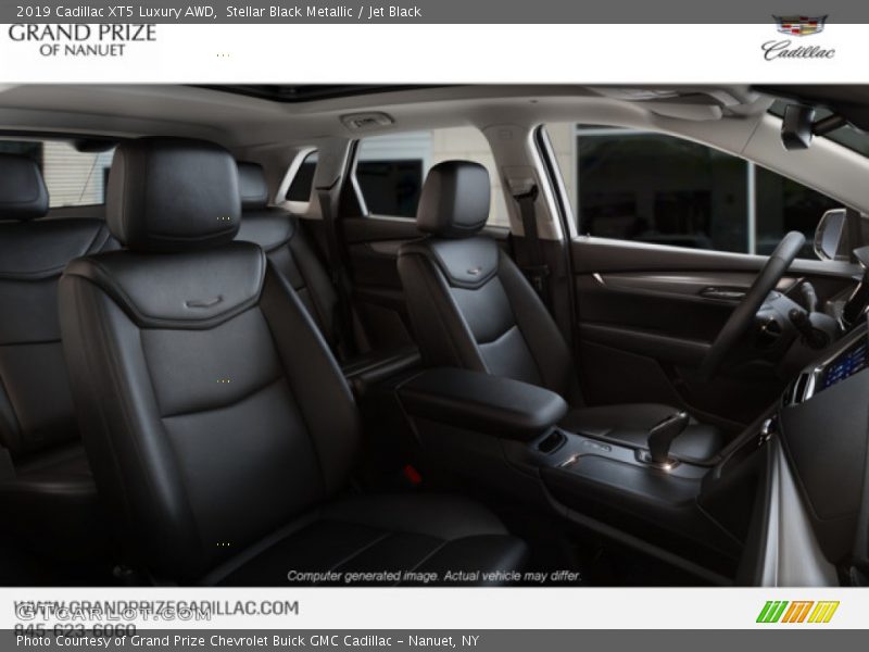 Stellar Black Metallic / Jet Black 2019 Cadillac XT5 Luxury AWD