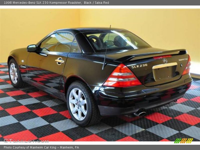 Black / Salsa Red 1998 Mercedes-Benz SLK 230 Kompressor Roadster