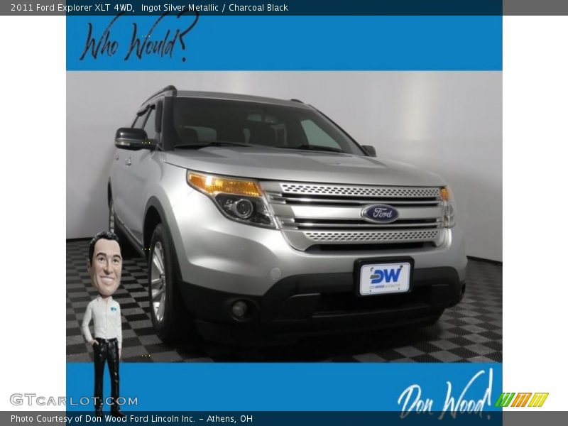 Ingot Silver Metallic / Charcoal Black 2011 Ford Explorer XLT 4WD