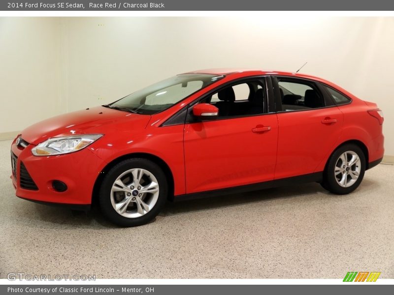 Race Red / Charcoal Black 2014 Ford Focus SE Sedan
