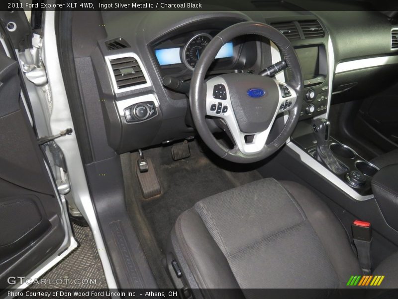 Ingot Silver Metallic / Charcoal Black 2011 Ford Explorer XLT 4WD