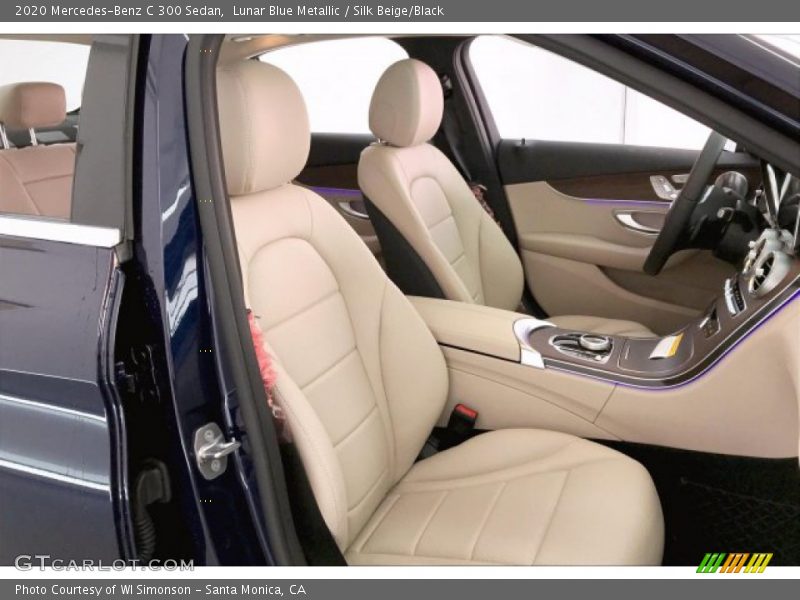Lunar Blue Metallic / Silk Beige/Black 2020 Mercedes-Benz C 300 Sedan