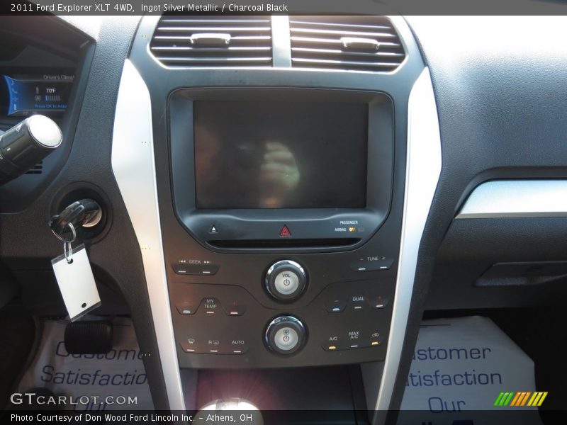 Ingot Silver Metallic / Charcoal Black 2011 Ford Explorer XLT 4WD