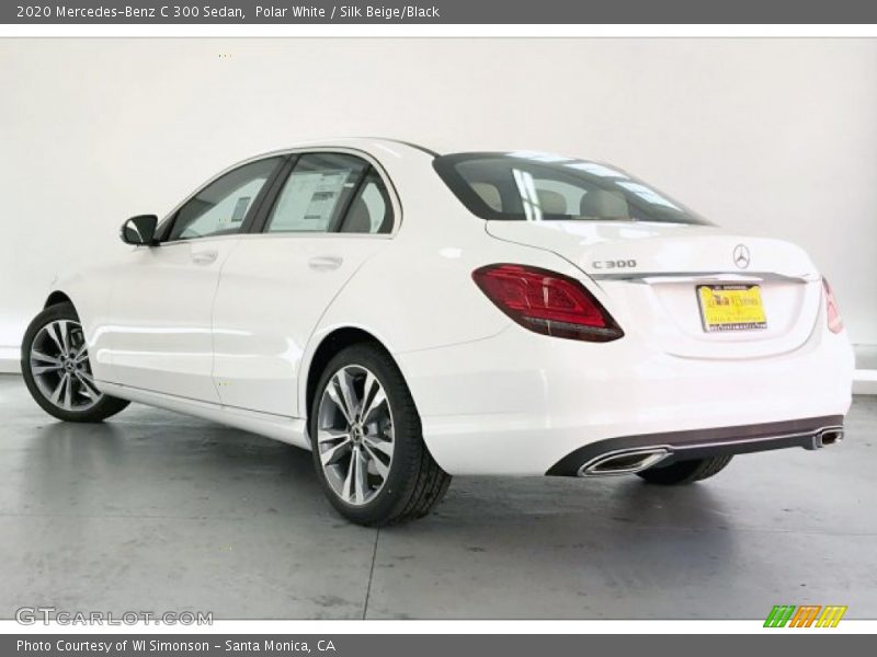 Polar White / Silk Beige/Black 2020 Mercedes-Benz C 300 Sedan