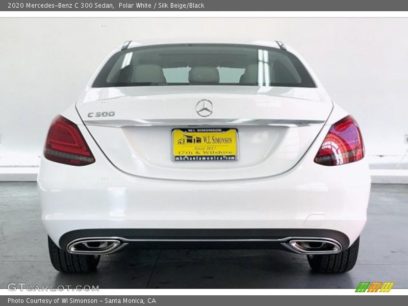 Polar White / Silk Beige/Black 2020 Mercedes-Benz C 300 Sedan
