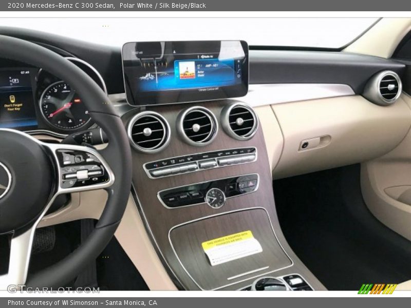 Polar White / Silk Beige/Black 2020 Mercedes-Benz C 300 Sedan