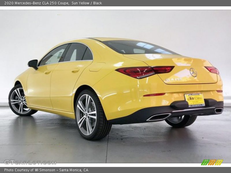 Sun Yellow / Black 2020 Mercedes-Benz CLA 250 Coupe