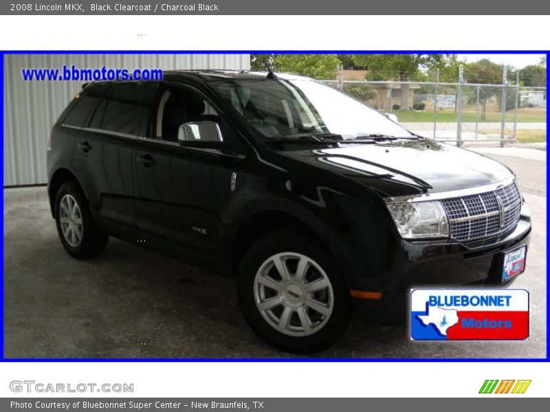 Black Clearcoat / Charcoal Black 2008 Lincoln MKX