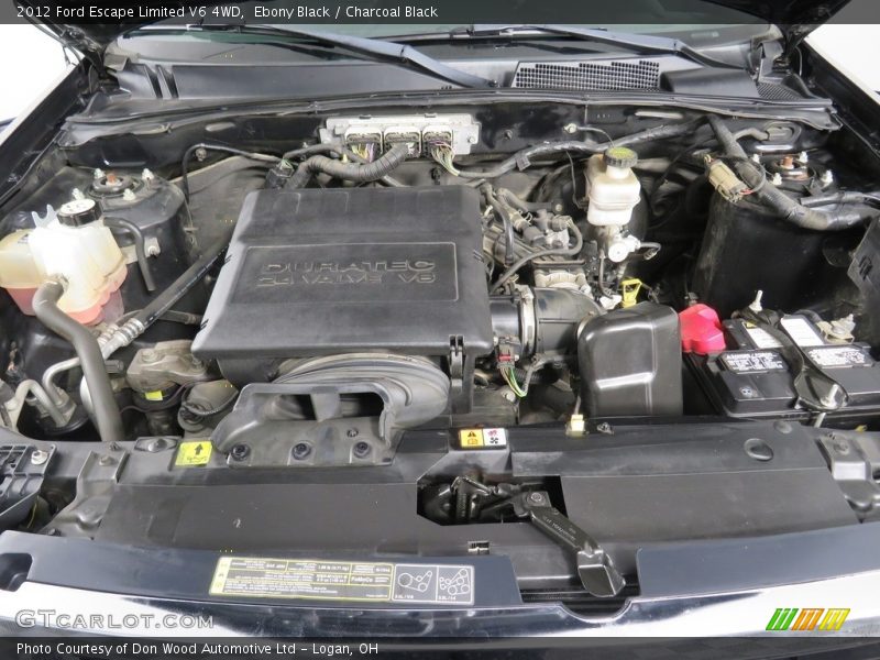 Ebony Black / Charcoal Black 2012 Ford Escape Limited V6 4WD