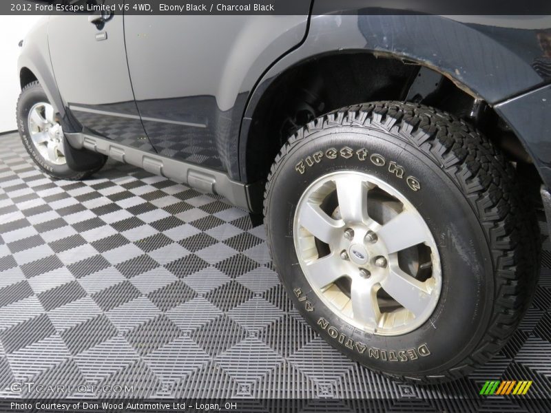 Ebony Black / Charcoal Black 2012 Ford Escape Limited V6 4WD
