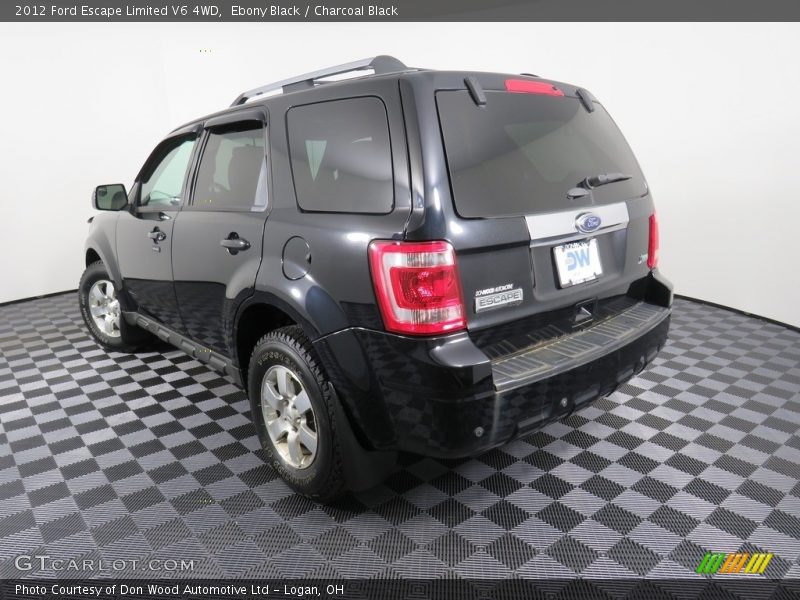 Ebony Black / Charcoal Black 2012 Ford Escape Limited V6 4WD