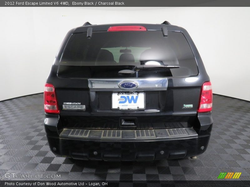 Ebony Black / Charcoal Black 2012 Ford Escape Limited V6 4WD