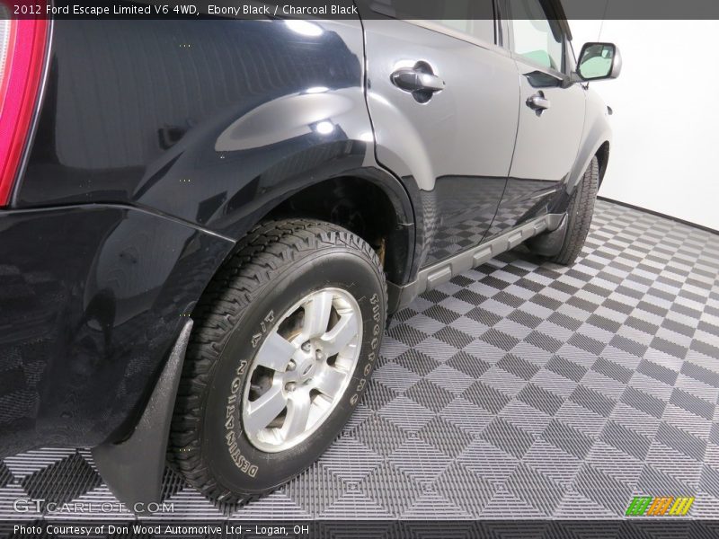 Ebony Black / Charcoal Black 2012 Ford Escape Limited V6 4WD
