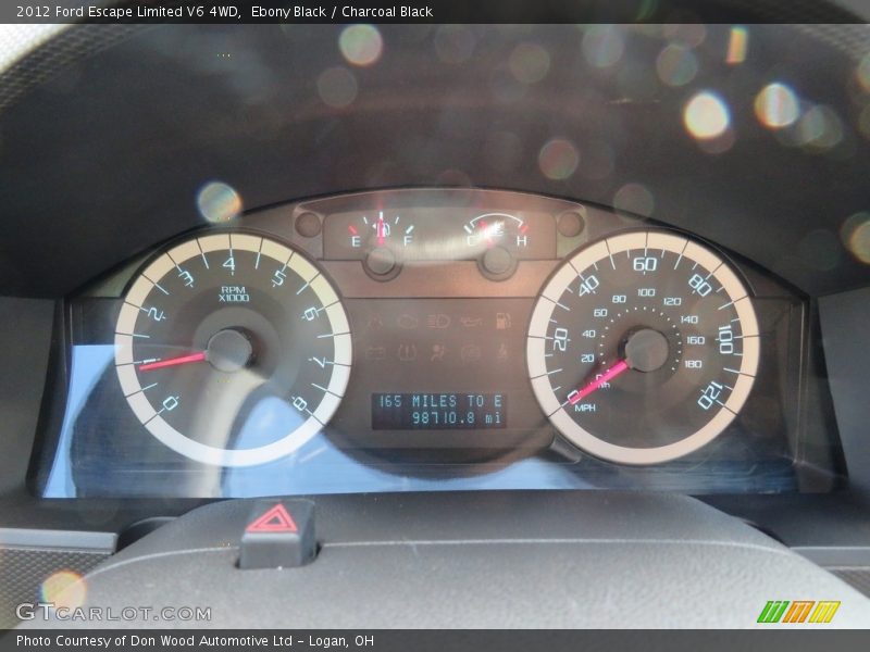 Ebony Black / Charcoal Black 2012 Ford Escape Limited V6 4WD