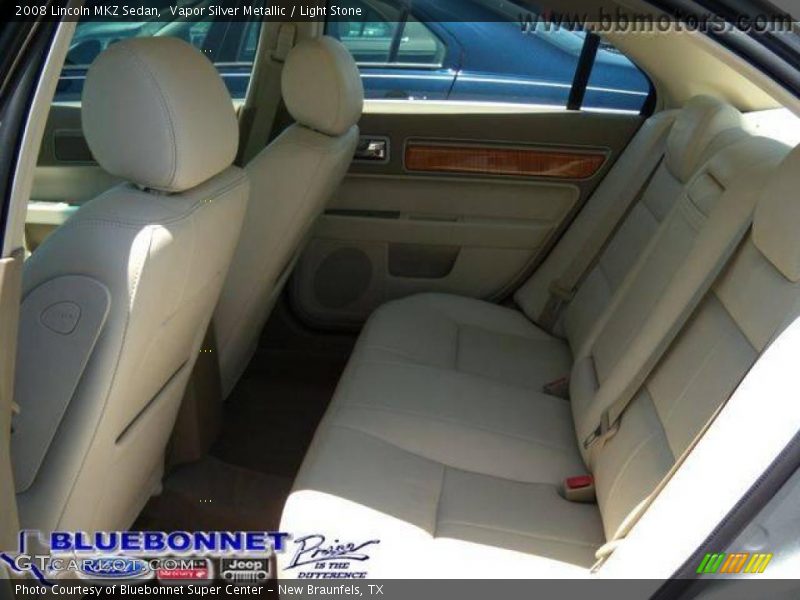 Vapor Silver Metallic / Light Stone 2008 Lincoln MKZ Sedan