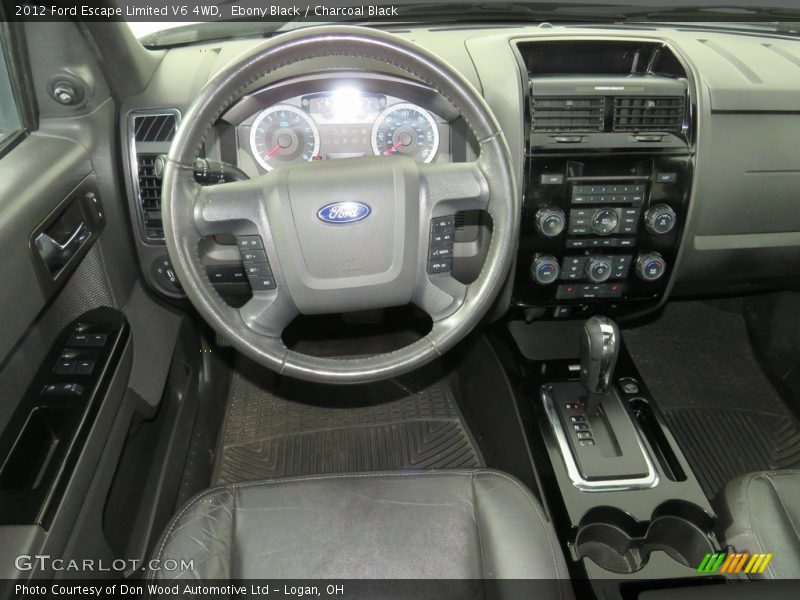 Ebony Black / Charcoal Black 2012 Ford Escape Limited V6 4WD