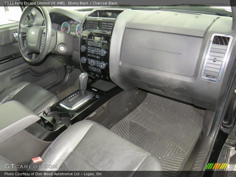 Ebony Black / Charcoal Black 2012 Ford Escape Limited V6 4WD