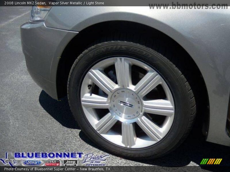 Vapor Silver Metallic / Light Stone 2008 Lincoln MKZ Sedan