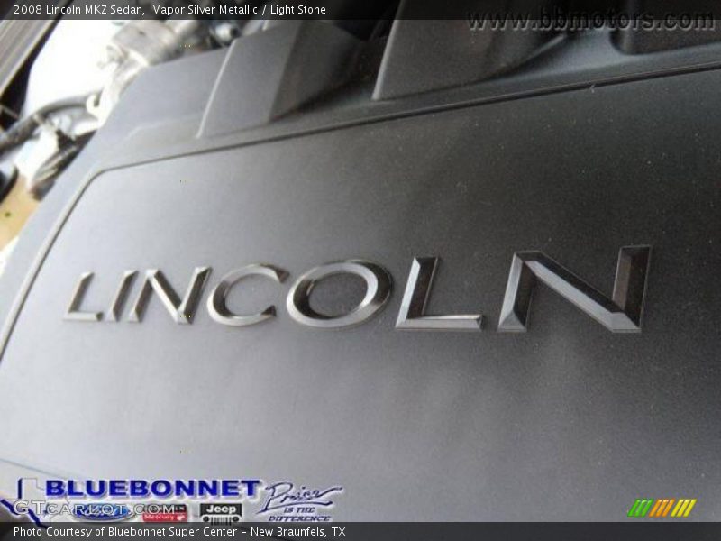 Vapor Silver Metallic / Light Stone 2008 Lincoln MKZ Sedan