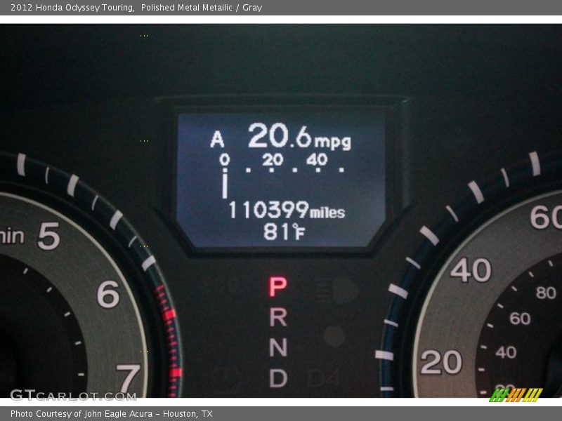 Polished Metal Metallic / Gray 2012 Honda Odyssey Touring