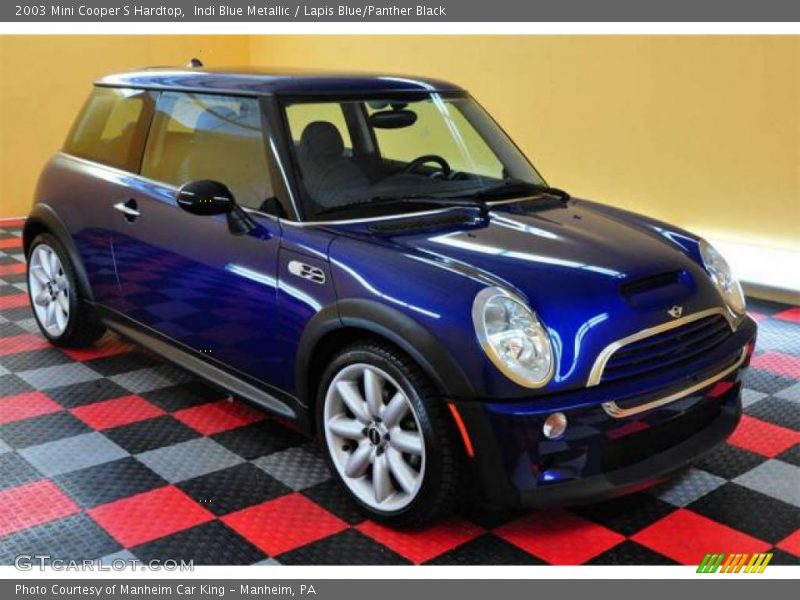 Indi Blue Metallic / Lapis Blue/Panther Black 2003 Mini Cooper S Hardtop