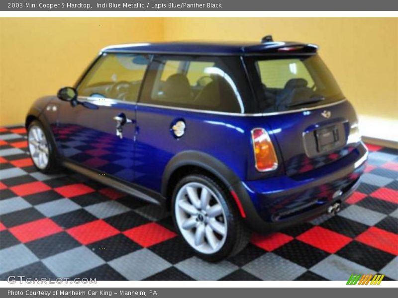 Indi Blue Metallic / Lapis Blue/Panther Black 2003 Mini Cooper S Hardtop