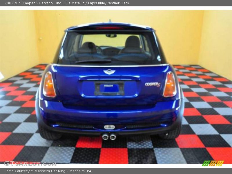 Indi Blue Metallic / Lapis Blue/Panther Black 2003 Mini Cooper S Hardtop