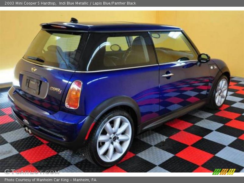 Indi Blue Metallic / Lapis Blue/Panther Black 2003 Mini Cooper S Hardtop