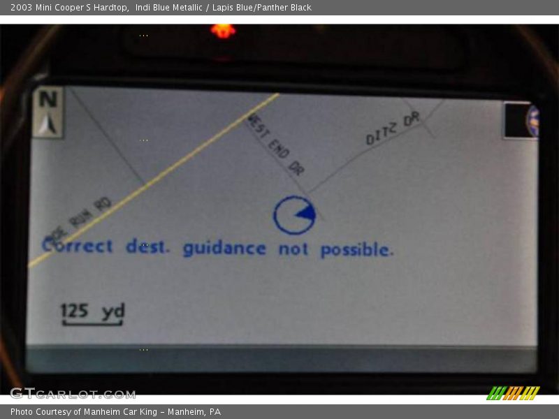 Indi Blue Metallic / Lapis Blue/Panther Black 2003 Mini Cooper S Hardtop
