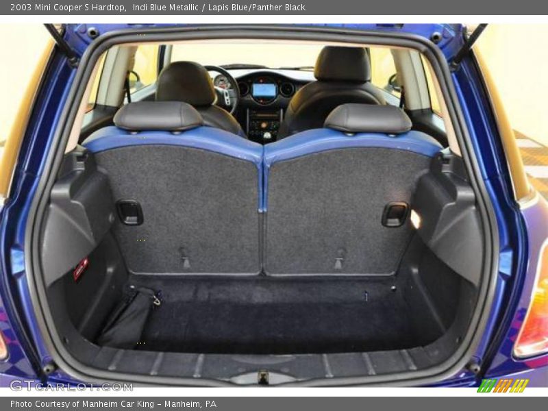 Indi Blue Metallic / Lapis Blue/Panther Black 2003 Mini Cooper S Hardtop