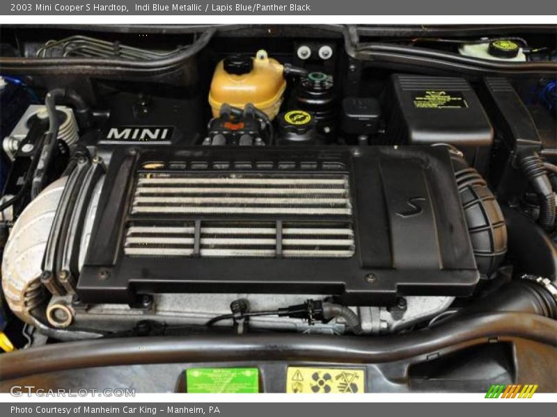 Indi Blue Metallic / Lapis Blue/Panther Black 2003 Mini Cooper S Hardtop