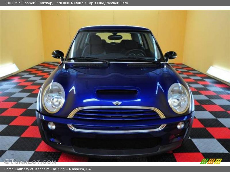 Indi Blue Metallic / Lapis Blue/Panther Black 2003 Mini Cooper S Hardtop