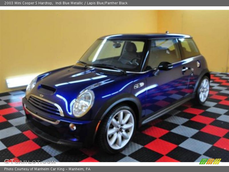 Indi Blue Metallic / Lapis Blue/Panther Black 2003 Mini Cooper S Hardtop