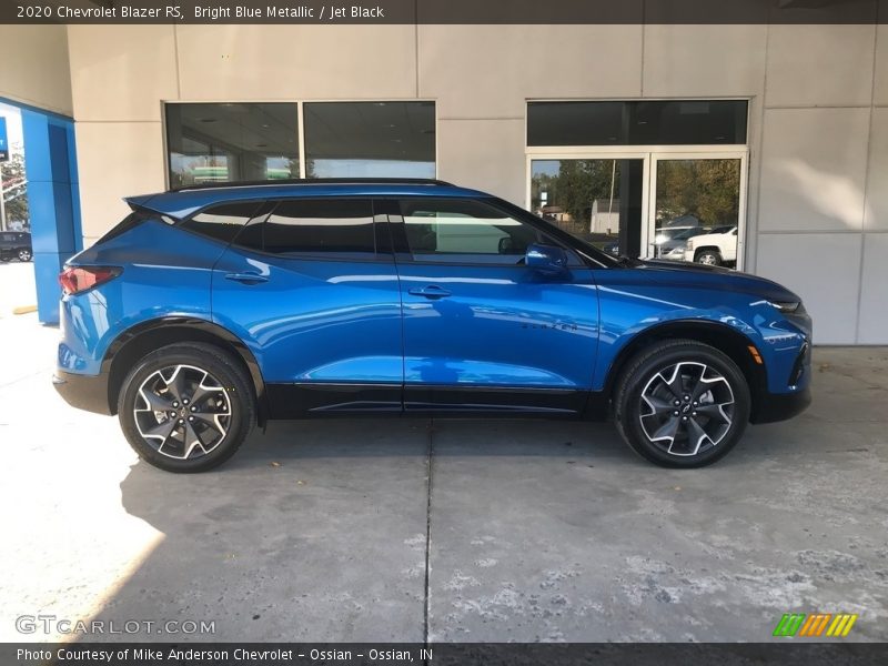 Bright Blue Metallic / Jet Black 2020 Chevrolet Blazer RS