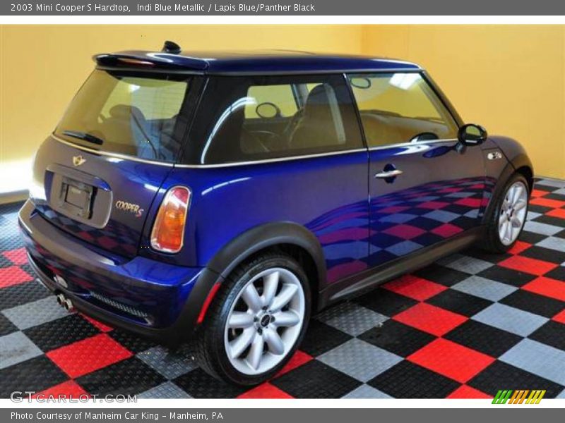 Indi Blue Metallic / Lapis Blue/Panther Black 2003 Mini Cooper S Hardtop