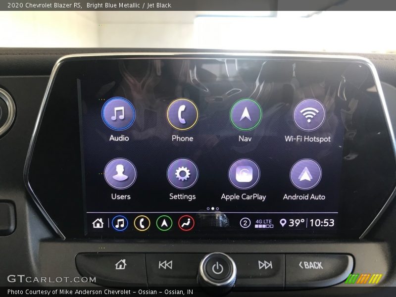 Controls of 2020 Blazer RS