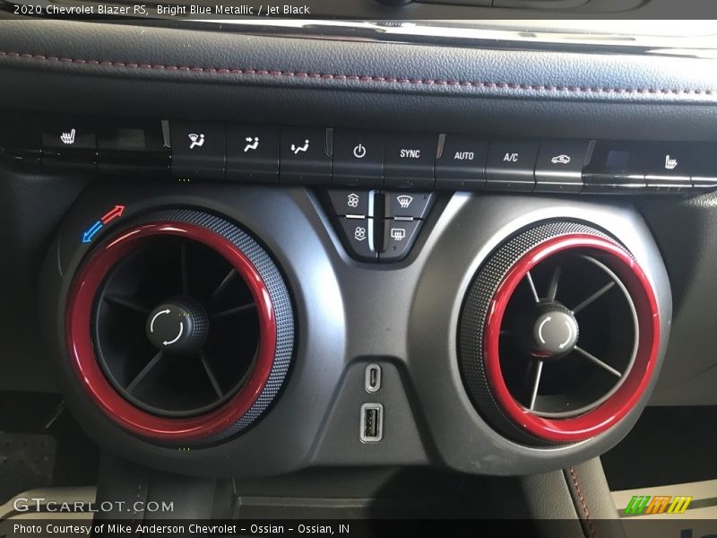 Controls of 2020 Blazer RS