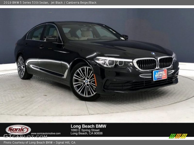 Jet Black / Canberra Beige/Black 2019 BMW 5 Series 530i Sedan