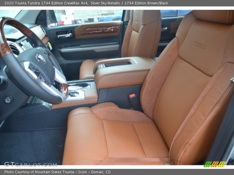 Front Seat of 2020 Tundra 1794 Edition CrewMax 4x4
