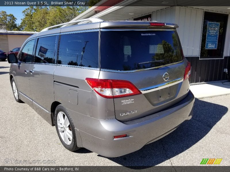 Brilliant Silver / Gray 2013 Nissan Quest 3.5 SL