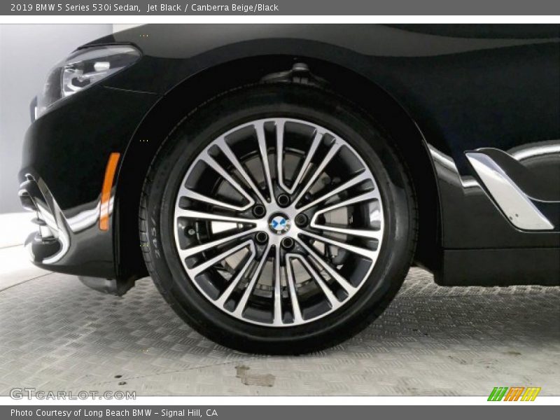 Jet Black / Canberra Beige/Black 2019 BMW 5 Series 530i Sedan