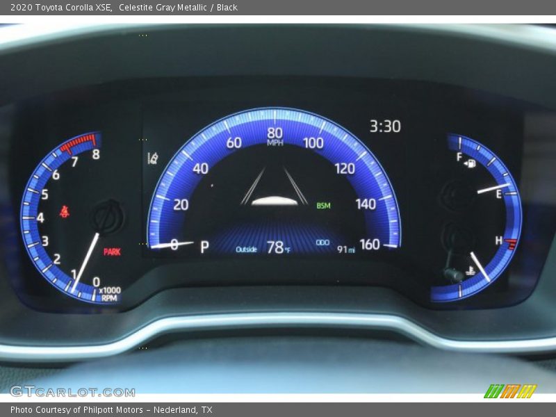 Celestite Gray Metallic / Black 2020 Toyota Corolla XSE