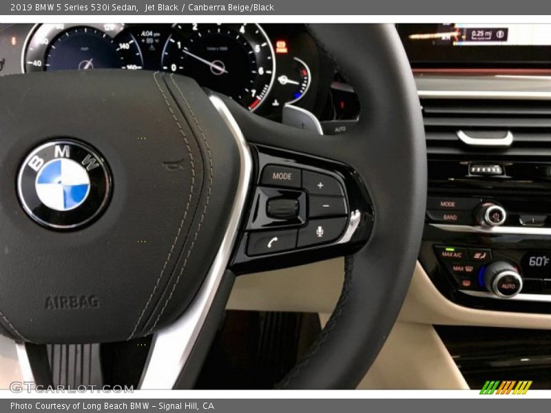 Jet Black / Canberra Beige/Black 2019 BMW 5 Series 530i Sedan