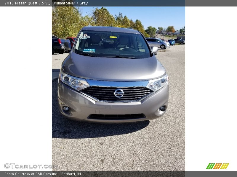 Brilliant Silver / Gray 2013 Nissan Quest 3.5 SL