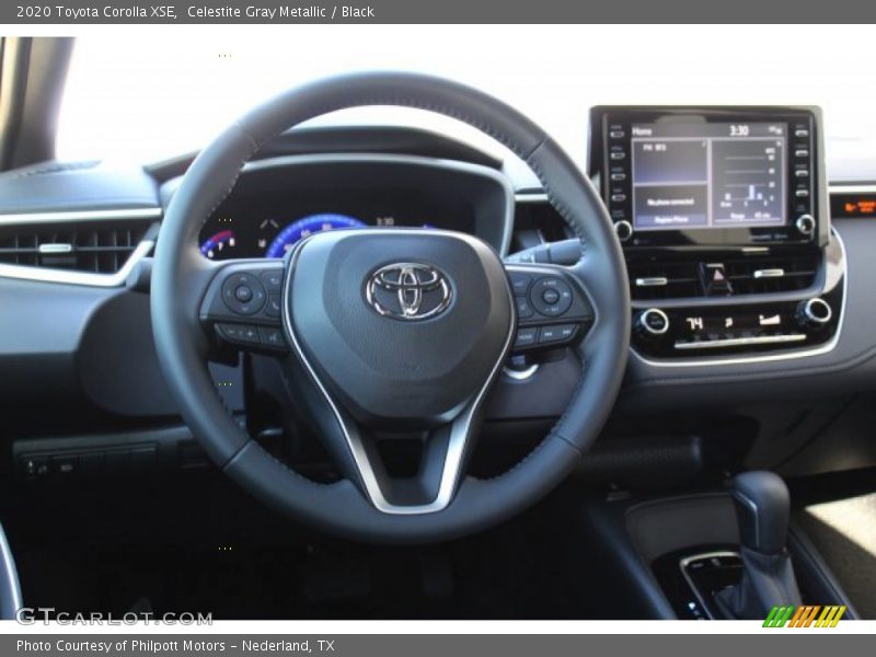 Celestite Gray Metallic / Black 2020 Toyota Corolla XSE