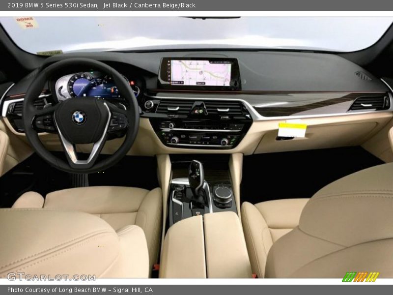 Jet Black / Canberra Beige/Black 2019 BMW 5 Series 530i Sedan